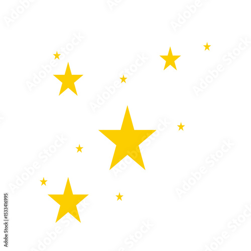 Abstract yellow sparkle vector illustration 