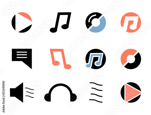 Music icons collection