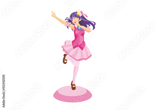 アニメアイドルのフィギュア