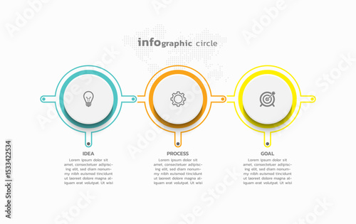 Background business infographic elements for the presentation