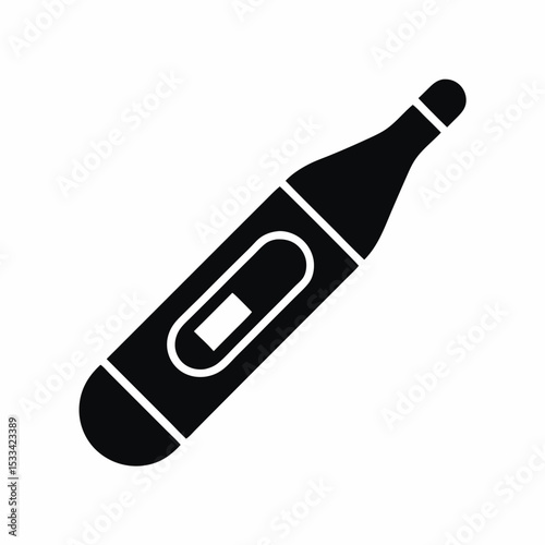 Liquid temperature icon vector silhouette illustration isolated on white background