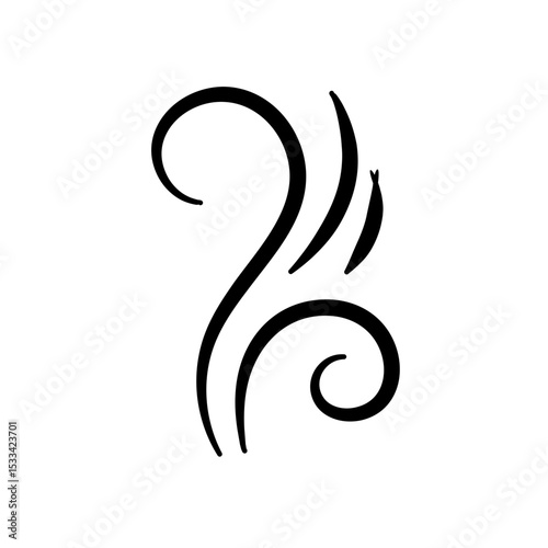 Smoke Icon. Steam Icon. Smell Icon. Vector Illustration. 