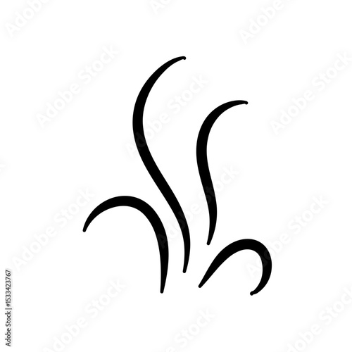 Smoke Icon. Steam Icon. Smell Icon. Vector Illustration. 