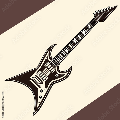electric guitar vector illustration