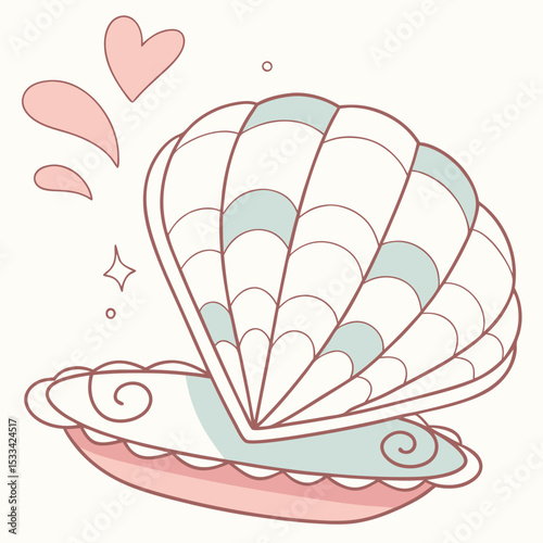 vector illustration of a heart shaped balloon
