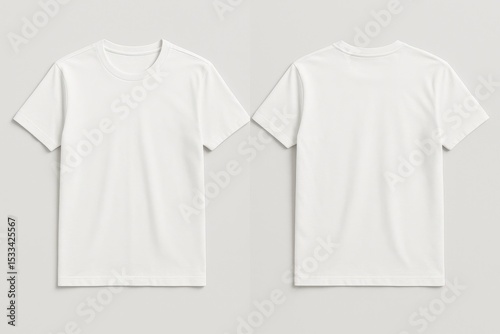 Professional white t-shirt mockup template design