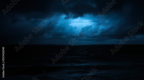 full moon over the sea