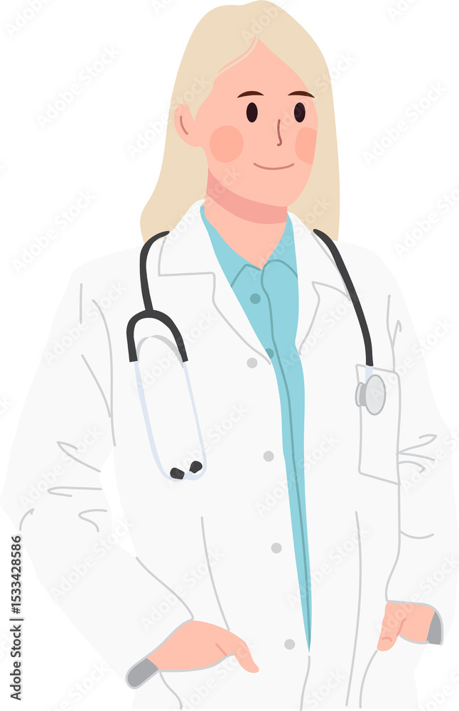 Fototapeta premium Confident female doctor