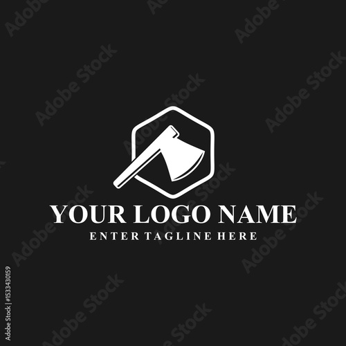 professional logo design axe, carpentry tools,carpenter,woodworker,vector,symbol,silhouette,badge,equipment, illustration, symbol, vintage, emblem, logo, tool, element, silhouette, sign, isolated, des