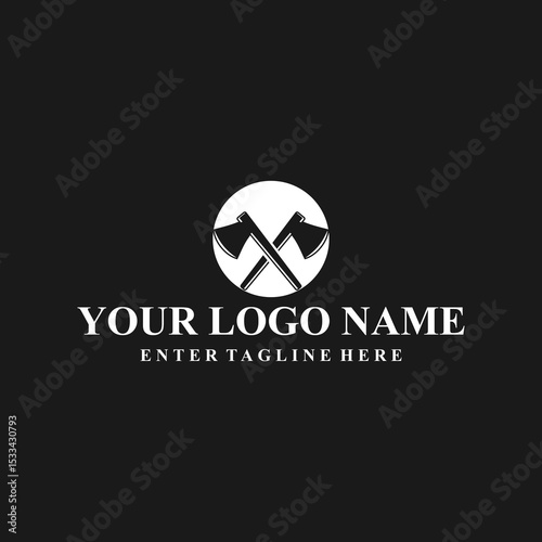 professional logo design axe, carpentry tools,carpenter,woodworker,vector,symbol,silhouette,badge,equipment, illustration, symbol, vintage, emblem, logo, tool, element, silhouette, sign, isolated, des
