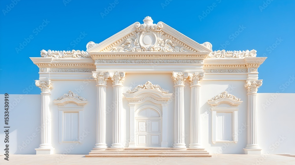Obraz premium Ornate White Facade