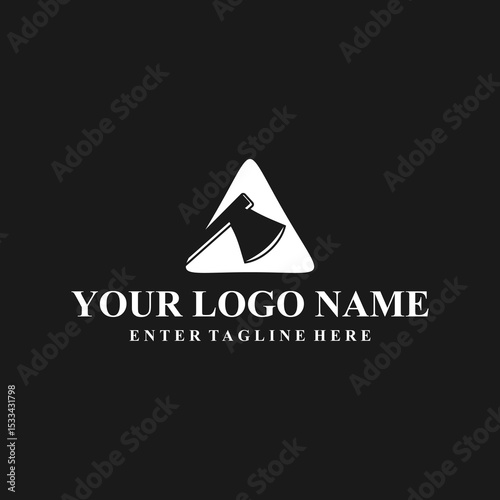 professional logo design axe, carpentry tools,carpenter,woodworker,vector,symbol,silhouette,badge,equipment, illustration, symbol, vintage, emblem, logo, tool, element, silhouette, sign, isolated, des