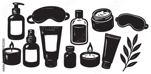Wellness and Skincare Silhouette Style