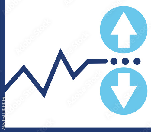 Volatility icon vector illustration