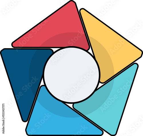 Hexagon Infographic Step