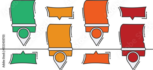 Cute Timeline Infographic Hand Drawn