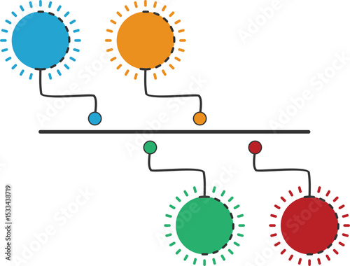 Cute Timeline Infographic Hand Drawn