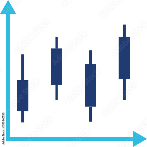 Vector illustration of market candles