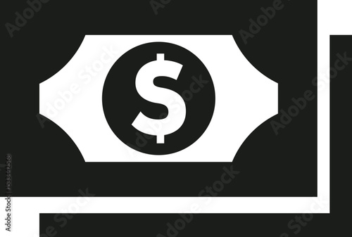 Vector illustration of a dollar icon money