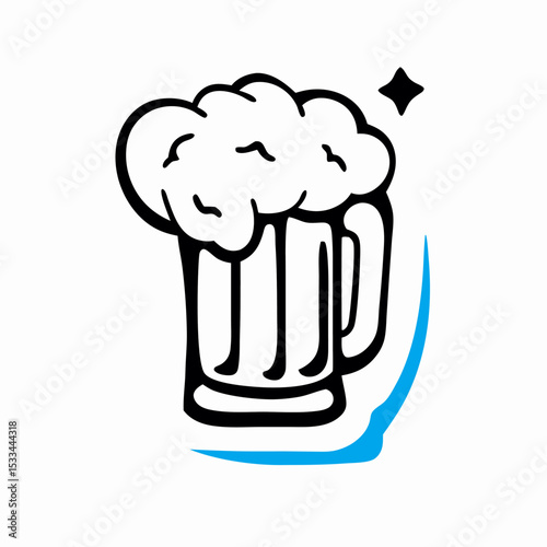 Frosty Beer Mug, Cold Beer, Craft Beer Icon