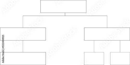 Spider diagram with outline rectangle vector icon