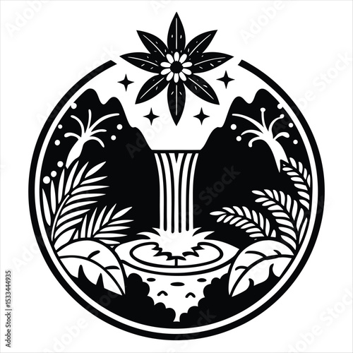 World Rainforest Day logo design, Vibrant Tropical Leaves & Wildlife, Waterfall & Biodiversity, Tree of Life with Earth Integration, Geometric Rainforest Skyline, Exotic Parrot in Flight with Foliage