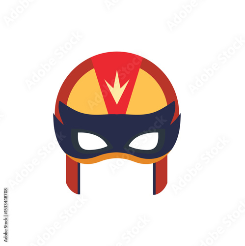 Super hero mask in flat style. Superhero Comic Book Mask. Vector illustration 