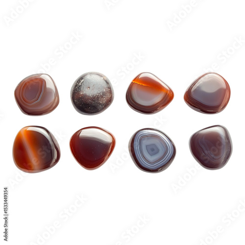 Polished Red Agate Stones