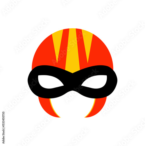 Vector super hero mask illustration 