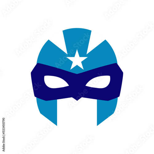 Vector super hero mask illustration 
