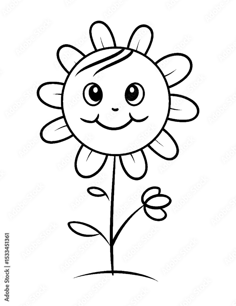 Fototapeta premium Black and white color pages