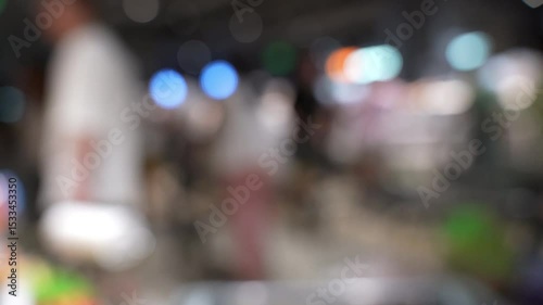Wallpaper Mural Abstract blurred photo of store with trolley in department store bokeh background Torontodigital.ca