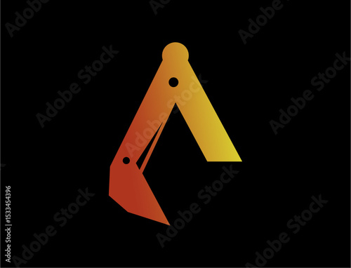 Abstract industrial machine part