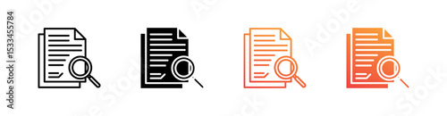 Indexing Multiple Style Icon Set Vector 