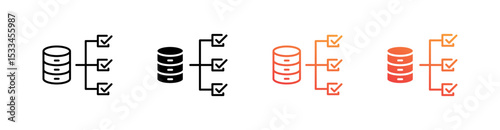 Hosting Multiple Style Icon Set Vector 