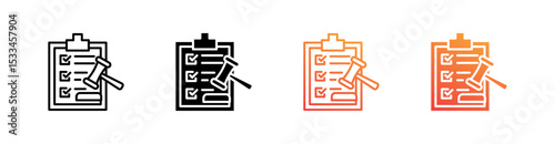 Compliance Multiple Style Icon Set Vector 