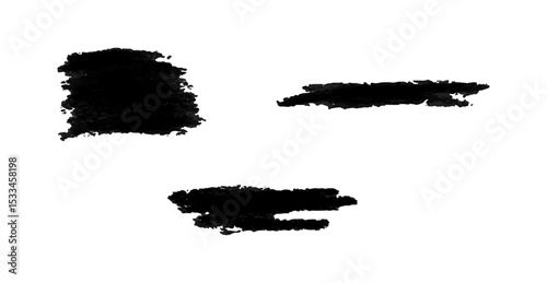 thick line chalk brush stroke collection