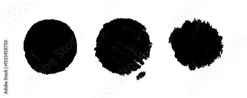thick line chalk brush stroke collection