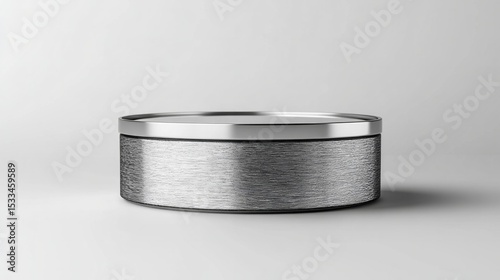 A silver and black ring with a silver band