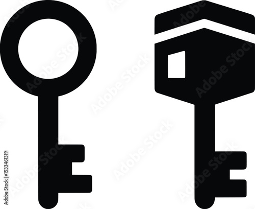 Key to the Kaaba Islamic Symbol Icons