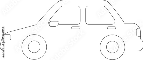 Easy to Draw Cartoon Car Outline
