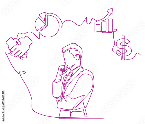 Business line art