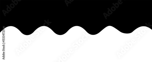 Website border, form of web page divider. Geometric and organic split header for graphic design template - app, banner, page, poster, menu. vector