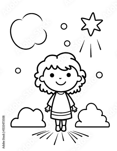 Black and white color pages for kids