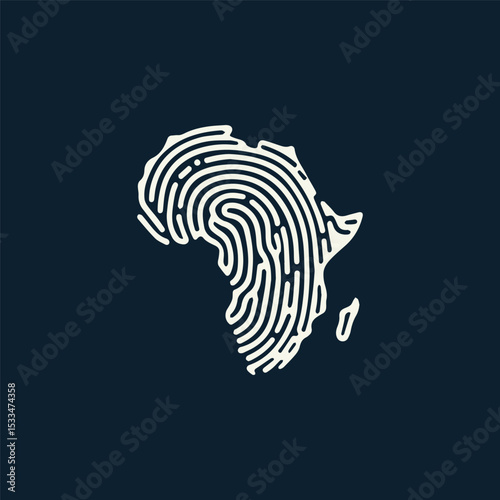 Africa fingerprint logo