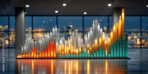 Investor monitors stock market trends through dynamic charts, staying informed and ready to act in a fast-moving financial world