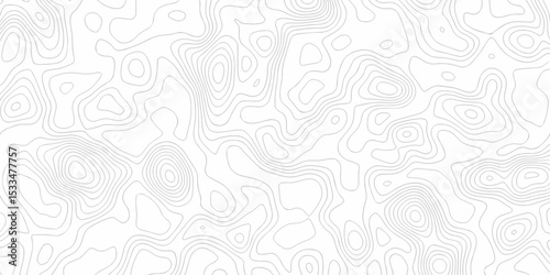 Abstract minimal The patter discovery vector topo map. creative discovery White wave grid stripe line map topography. vector geographic contour mounted map background.	