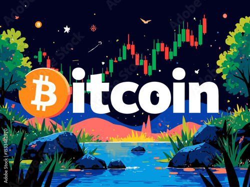 an image with very large text Bitcoin Koers vandaag in the centre of the image