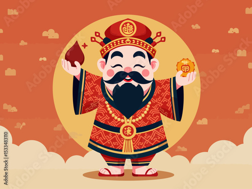  Chinese new year God of Wealth, Choy San