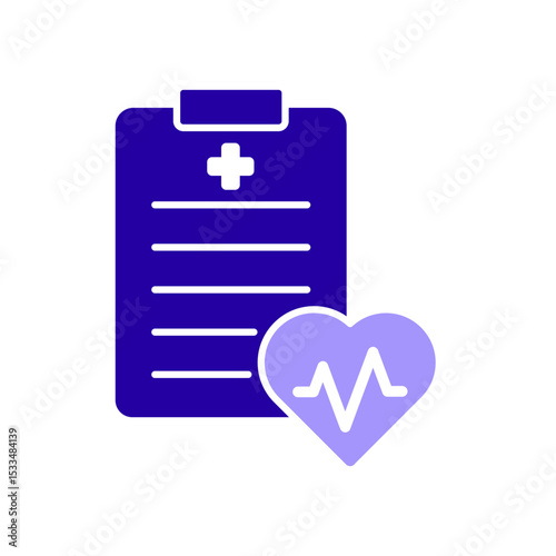 Icon a health report, isolated against a clean background.